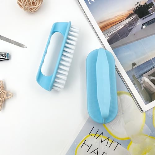 Large Heavy-Duty Nail Cleaning Brush with Four-Finger Grip - 2 Pack