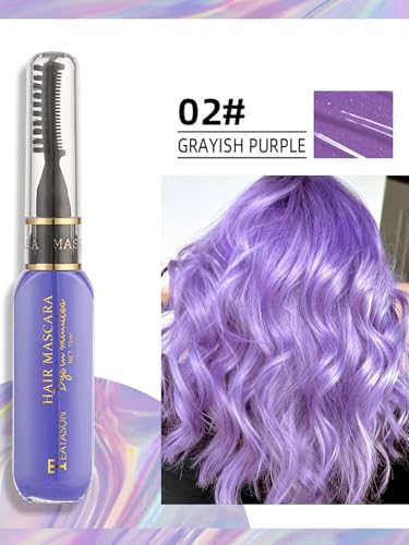 Rainbow Hair Chalk Comb Set - Washable Temporary Hair Color for Kids & Adults
