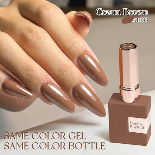 Double Rhythm 15ML Rose Nude Gel Polish - Sheer Same Color Soak Off Nail Art