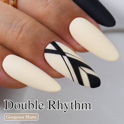 Double Rhythm 15ML Sheer Cream Beige Gel Nail Polish - Same Color, Soak Off, Salon & DIY