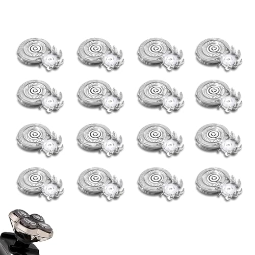16 PACKS Head Shaver Replacement Heads Compatible with Skull Shaver Pitbull Gold PRO, Pitbull Silver PRO, Palm, Pitbull Platinum PRO, Electric Razor Replacement head for Superior Shaving