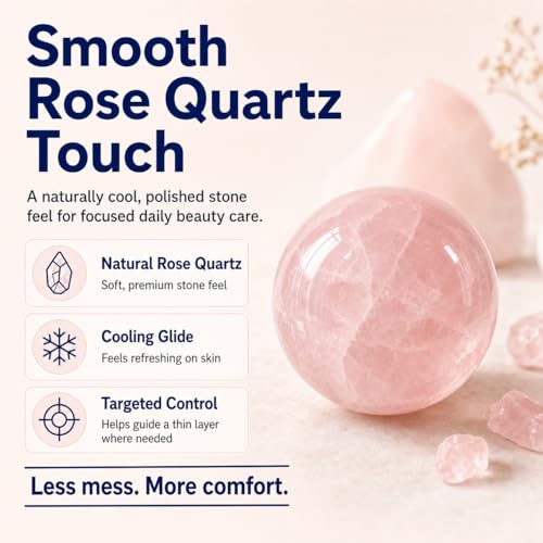 Castor Oil Roll-On with Rose Quartz Roller, 1.7 oz
