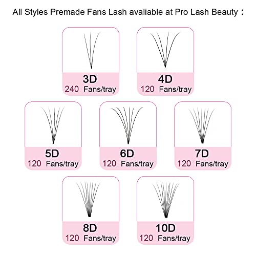 Premade Volume Eyelash Extensions 7D-C-0.07-12 Short Stem Premade Fans Eyelash Extensions 9 to 20 mm Pre made Lash Fans 3D 5D 7D Volume Lash Extensions .07 .10 C D Curl(7D-C-0.07,12mm)