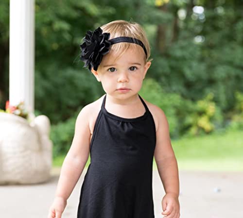 Lovely Girl Baby Headbands hair decorations.(LK1) (Black+White)