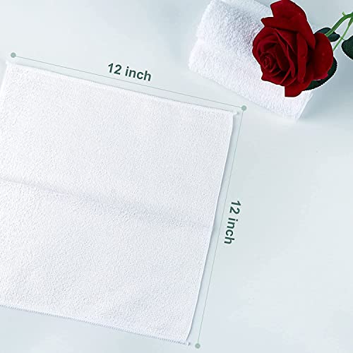 Orighty Microfiber Washcloths Bulk 50 Pack, 12x12 Soft
