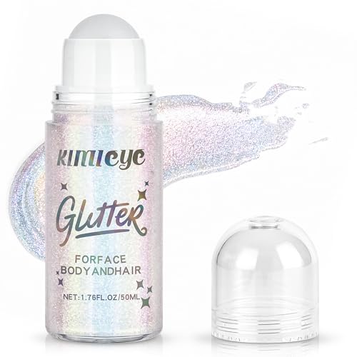 Mermaid Roll-On Body Glitter Gel – Holographic Shimmer Makeup