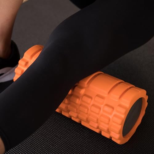 321 Strong Foam Roller - Medium Density Deep Tissue Massager for Muscle Massage and Myofascial Trigger Point Release, with 4K eBook - Orange