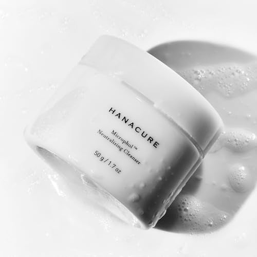 Hanacure¢ç Microphol Neutralizing Cleanser - pH Balanced Face Wash for Sensitive Skin, Exfoliating Face Wash