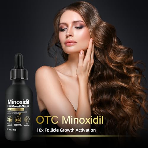 5% Minoxidil Hair Growth Serum for Men and Women - Thicker, Fuller Hair