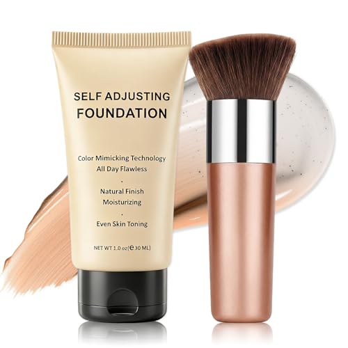 Color Changing Foundation for Mature Skin - Hydrating & Breathable, 1.01 FL.OZ - 02 Medium