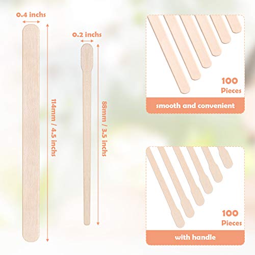Wax Warmer Inner Pot for Hair Removal with 500 ml Capacity, 14 oz Hair Remover Machine, and 200 Wax Applicator Sticks