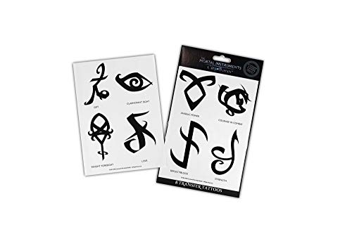 Mortal Instruments Battle Runes Temporary Tattoos 8-Pack