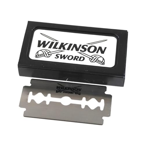Wilkinson Sword Classic Double Edge (DE) Razorblades - 100 Blades - Packaging May Vary