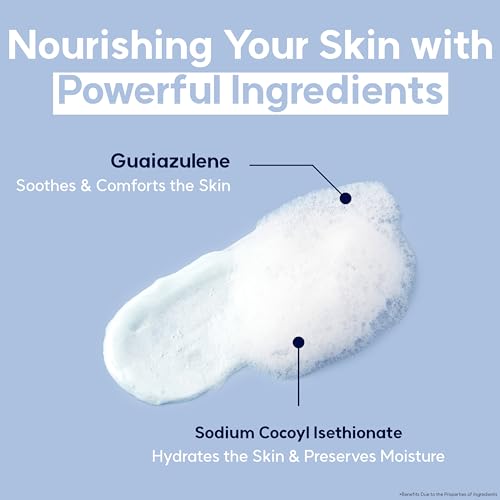 AFTERLAB Hydrating Foam Cleanser pH 5.5 with Azulene, Mild Acidic Facial Cleanser for Sensitive & Breakout-Prone Skin, Gentle Daily Face Wash for Men & Women, 5.07 fl oz