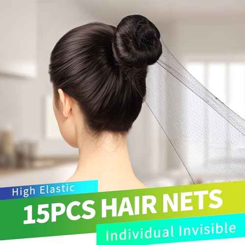 YGDZ Dance Hair Accessories Kit, Ballet Dance Stuff, Hair Nets for Buns, Bobby Pins Brown, Clear Elastic Hair Ties, Dance Competition Must Haves for Ballet Girls Women£¬Brown