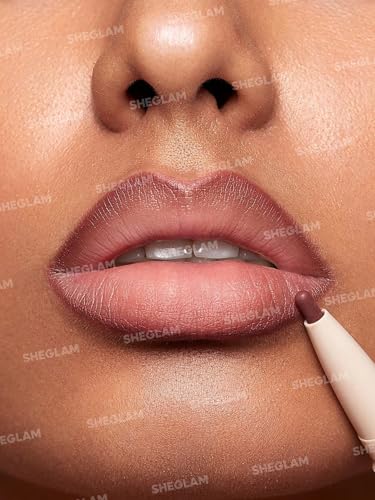 SHEGLAM Macaron 2-in-1 Matte Lip Liner & Lipstick Set - Long Lasting, Trendy