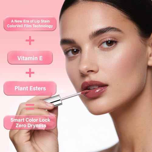 Lip Stain - Lip Stain Peel Off | Waterproof, Transfer-Resistant, Smudge-Proof | Precise Application, One-Peel Finish | Long Lasting Lip Liner Stain for All-Day Color Hold£¨Light Brown£©