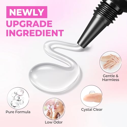 UNA GELLA No UV Light Gel Nail Glue - Strong Hold Air-Dry Formula (15ml)