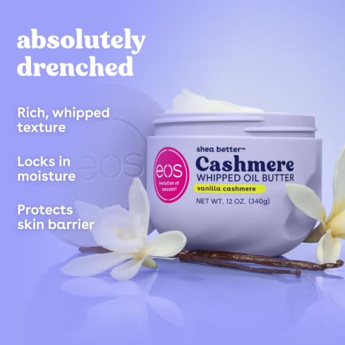 eos Vanilla Cashmere Whipped Oil Body Butter - 10 oz