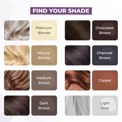 HairMagic+ Root Touch Up Powder - Gray Hair Coverage & Hairline Filler