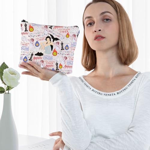 G2TUP Singer Album Cosmetic Makeup Bag Gray Music Fans Gift Singer Album Lyrics Zipper Pouch Bag Singer Concert Tour Merch (Wish You Were MG)