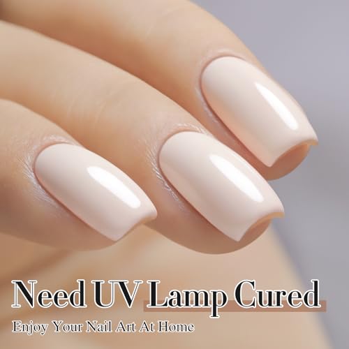 Double Rhythm Pink White 15ml Gel Polish - Pure Sheer Color, Soak-Off, DIY Salon Manicure