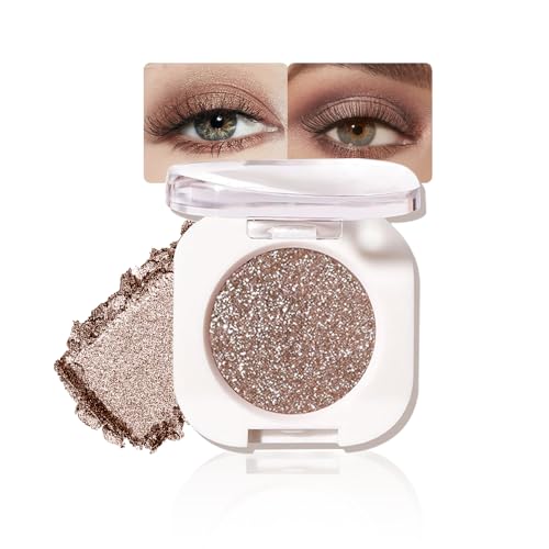 Light Bronze Glitter Single Eyeshadow - Metallic Pigmented