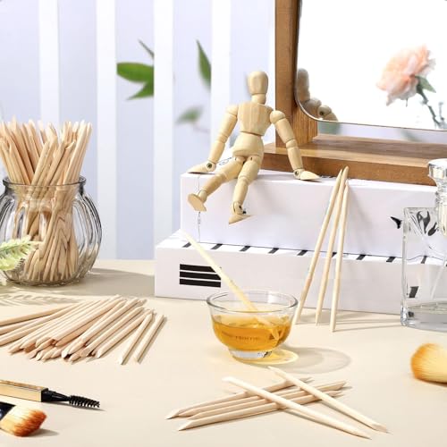 Demissle 400 Pcs Wooden Wax Applicator Sticks for Eyebrow & Hair Removal