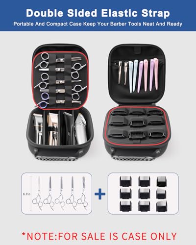 Krypthos Hard Travel Case for Hair Clippers & Barber Tools
