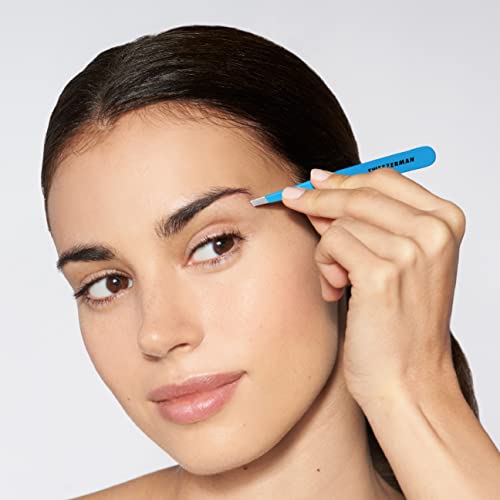 Tweezerman Slant Tweezer -Blue Jewel Model No. 1230-B09R, multi