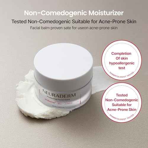 Protective Facial Balm, Rich Cream Ceramide Moisturizer with Hyaluronic Acid and Cica to Protect Skin Barrier and Soothe Irritated Skin Non-Comedogenic (30g, 1.05oz)
