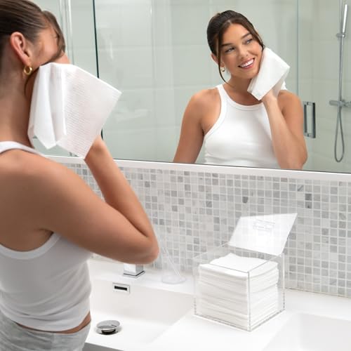 Clear Acrylic Box for 50 XL Towels - Bathroom Storage