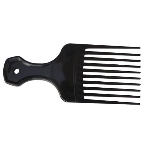 Medline Adult Hair Pick Combs, 5.125" x 2.25", Black, Ideal for Thick and Curly Hair, Pack of 144