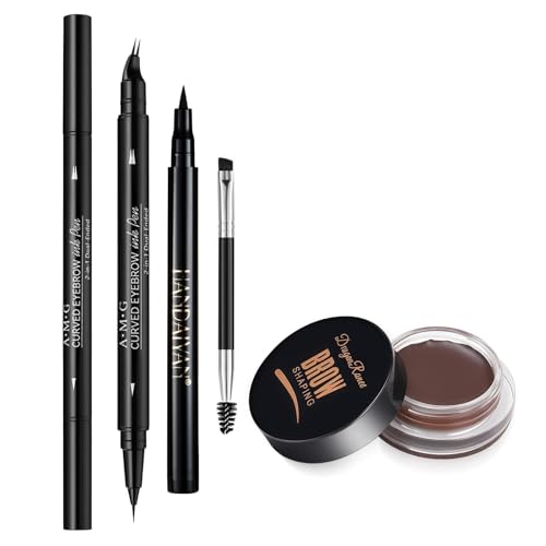 Eyebrow Pen & Pomade Kit - 2-in-1 Microblading Pencil, Waterproof