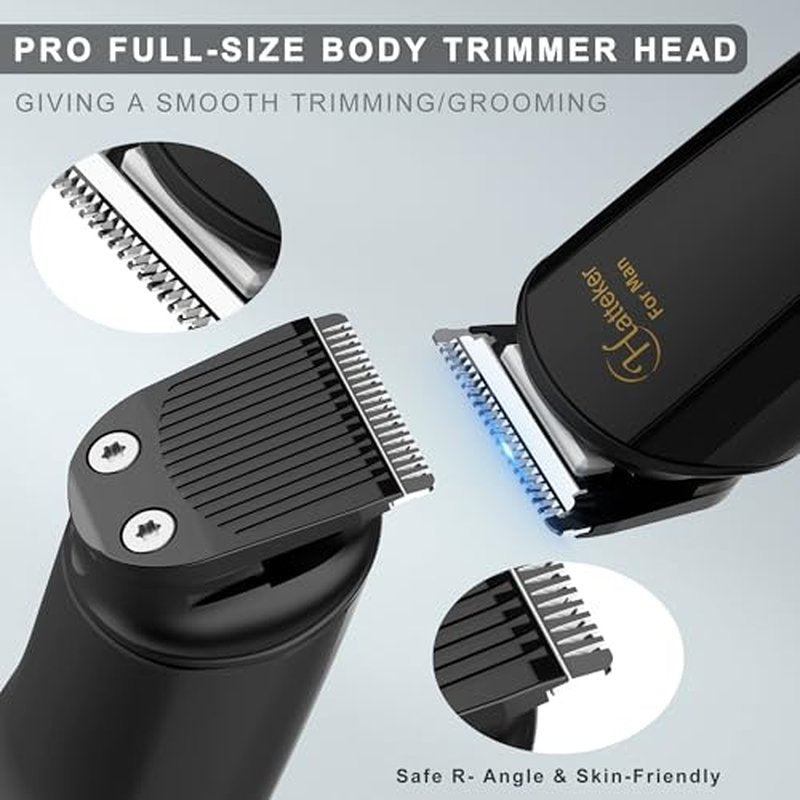 Hatteker 21-in-1 Mens Grooming Kit - Beard, Body & Groin Trimmer