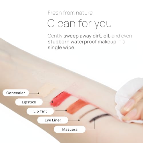 Epielle Makeup Remover Wipes, 6 Pack of 30 Count, Alcohol-Free
