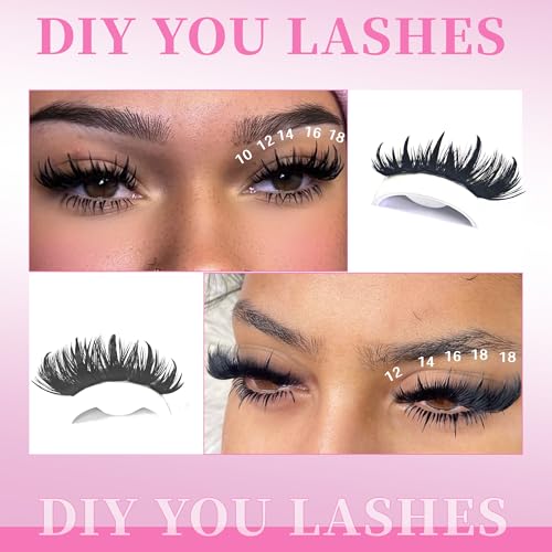 Manga Lash Clusters - Spiky Wet-Look Individual Eyelashes 10-18mm