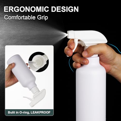 Spray Bottle 16.9oz Adjustable Mist & Stream Leakproof