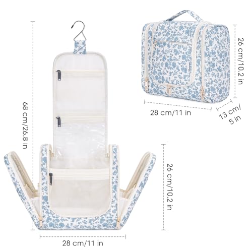 Narwey Hanging Toiletry Bag for Women | Travel Makeup Organizer