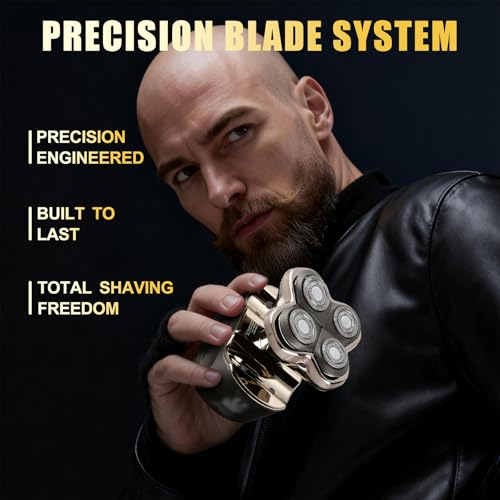 Razor Replacement Blades - for Forte PRO 4 Head Compatible with Skull Shaver Pitbull Pro - for Pitbull Silver Gold PRO SX5 & Palm MX5 & Butterfly Kiss Pro - Bald Men Electric Shavers Accessories