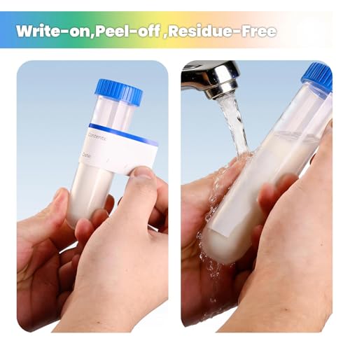 Protein Powder Travel Container Set 12 Pack ? 8x50ml & 4x100ml Leak Proof Reusable Supplement Powder Container to Go with Funnel & Labels, Portable Gym Protein Storage for Fitness, Work, Travel