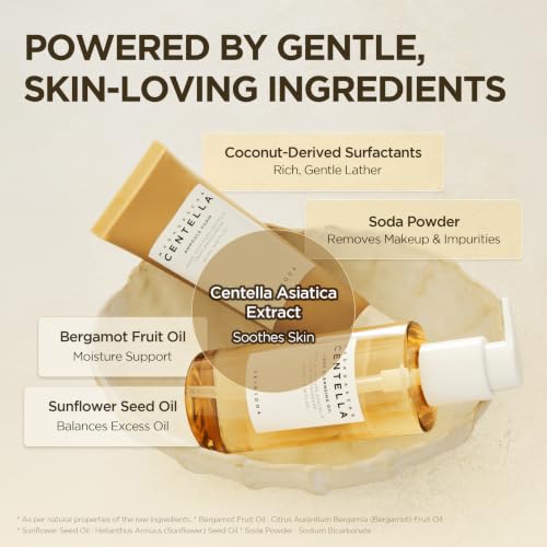 SKIN1004 Centella Double Cleansing Duo - Oil & Foam Face Wash for Sensitive Skin