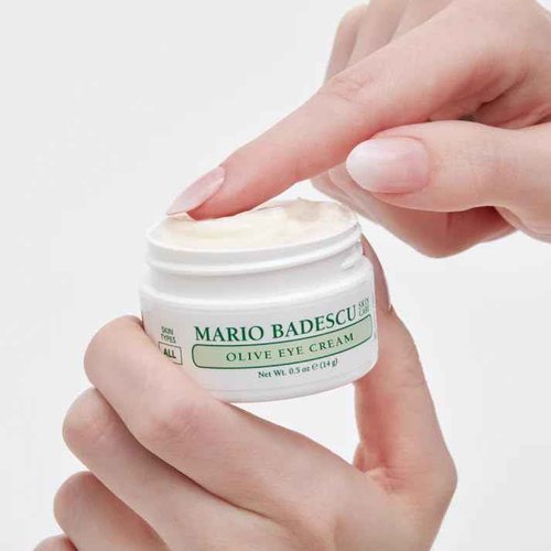 Mario Badescu Olive Eye Cream for Dry & Sensitive Skin | Rich Under Eye Cream with Olive Leaf Extract & Cocoa Butter | Nourishes Dry Under Eyes | 0.5 Ounce (Pack of 1)