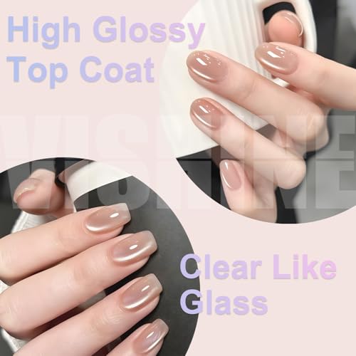 Vishine No Wipe Gel Top Coat - 15ml High Gloss Long Lasting Polish