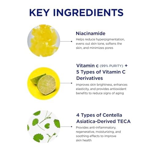CKD Vita C Teca Hydrogel Face Mask (5 Pack) ? Korean Jelly Mask with Vitamin C & Centella Asiatica for Glass Glow Skin and Hydration.