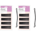 Diane Fromm 3'' Curved Jumbo Bob Pins Black, DHC018, 40 Count (Pack of 2)