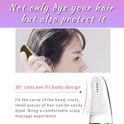 Natural Plant Hair Dye with Comb Applicator, Gray Coverage