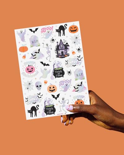 xo, Fetti Halloween Temporary Tattoos - 50 Iridescent Designs