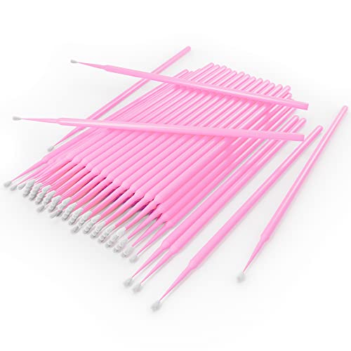 Micro Swabs for Eyelash Extensions - 500 Pack, 2mm Soft Applicators