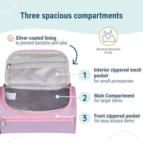 Wildkin Toiletry Bag for Boys and Girls, Stay Organized on the Go with Our Spacious and Multifunctional Toiletry Bags, Ideal for School, Weekend, or Overnight Travel